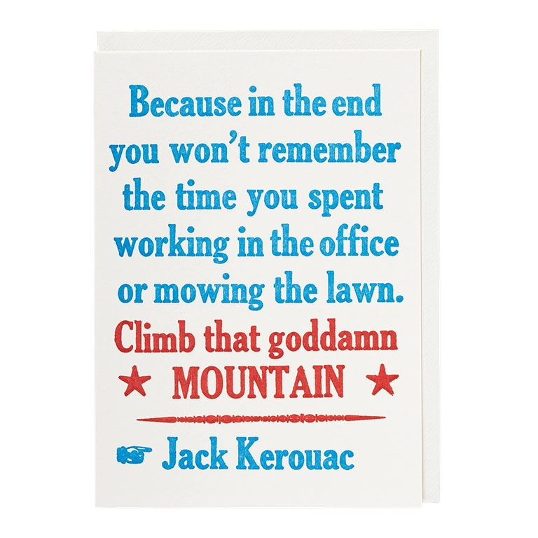 Archivist Climb That Mountain Card