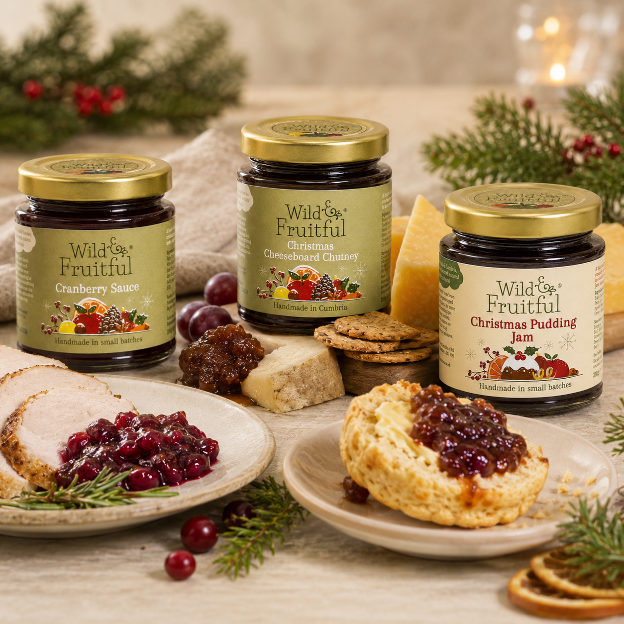 Wild & Fruitful Christmas 3 Jar Gift Set