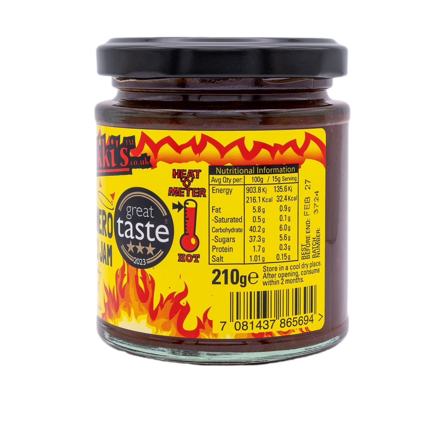 Mr Vikki's Habanero Chilli Jam 210g