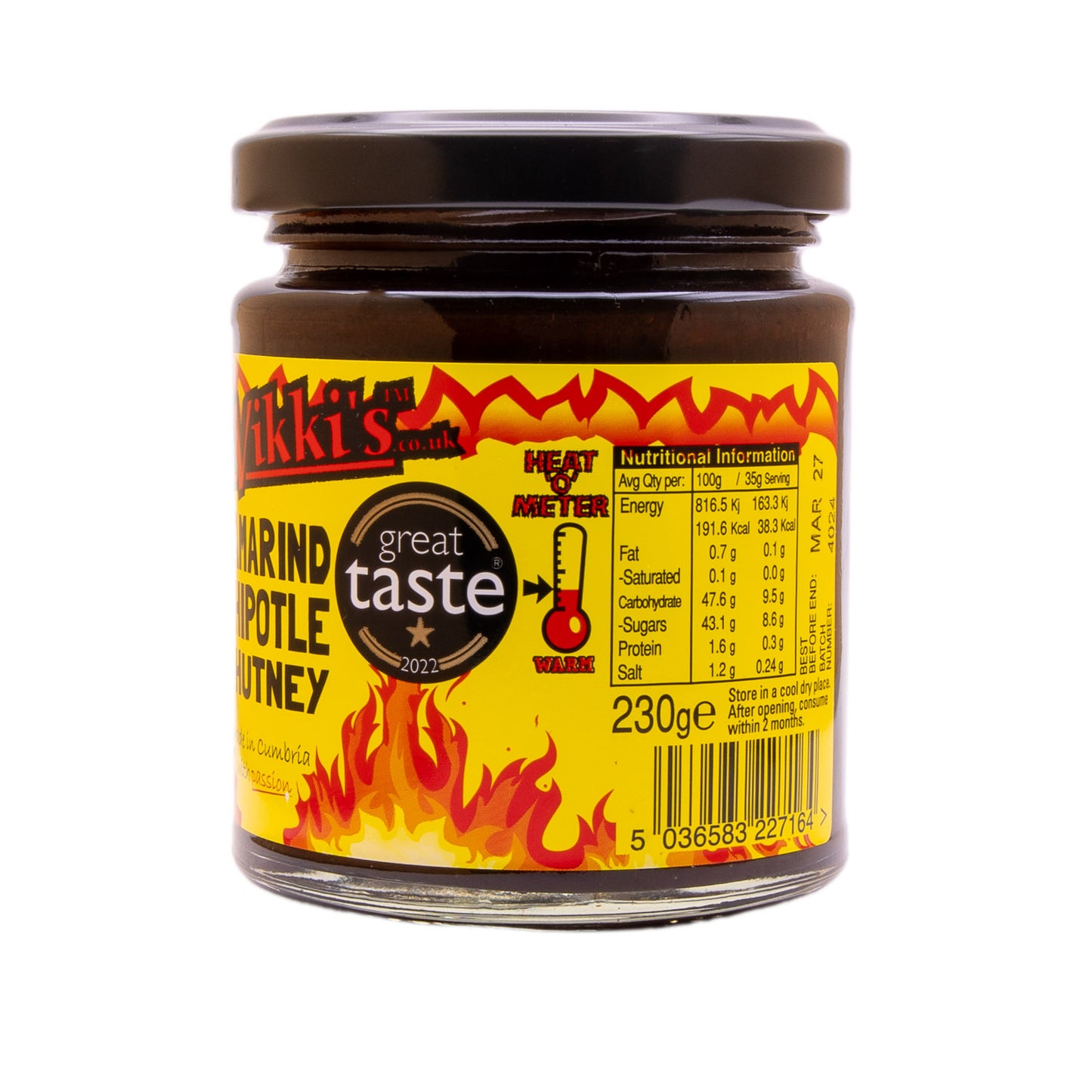 Mr Vikki's Tamarind Chipotle Chutney 230g