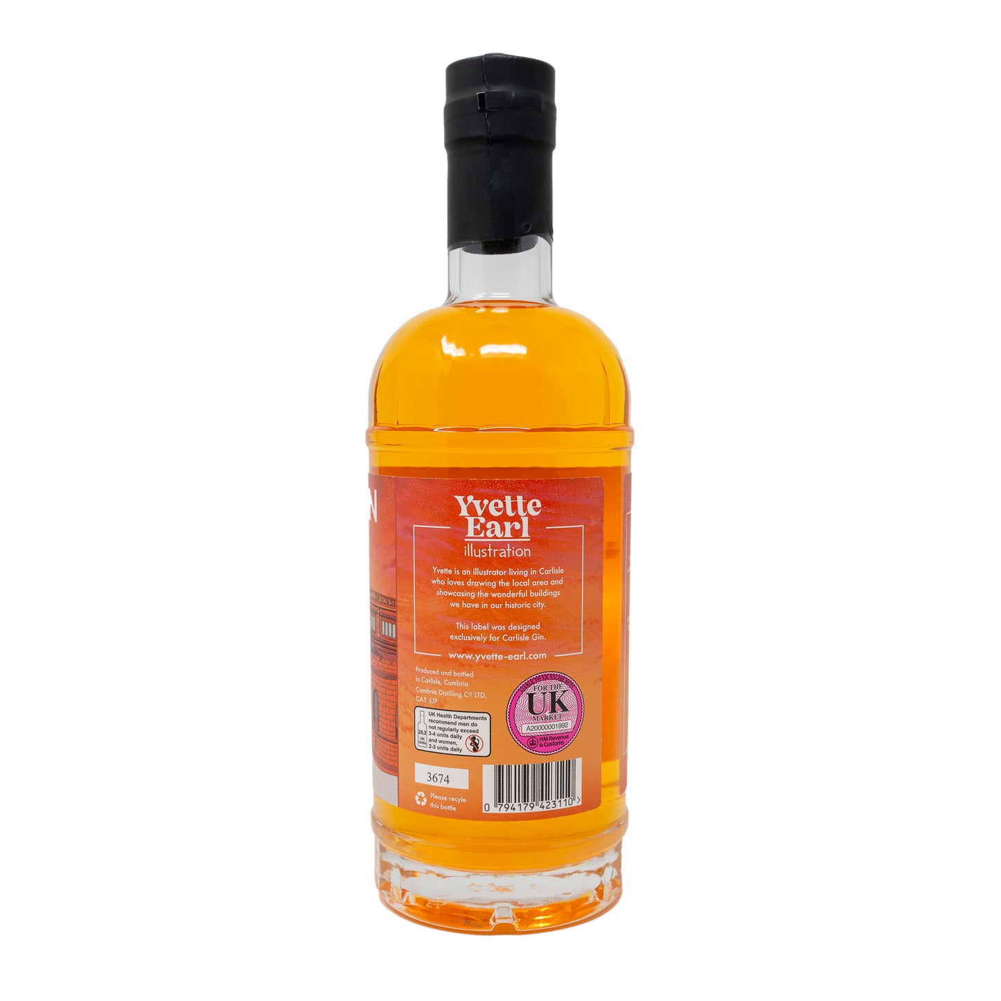 Cumbria Distilling Co - Carlisle Gin - Blood Orange & Lime Gin - 2 Sizes