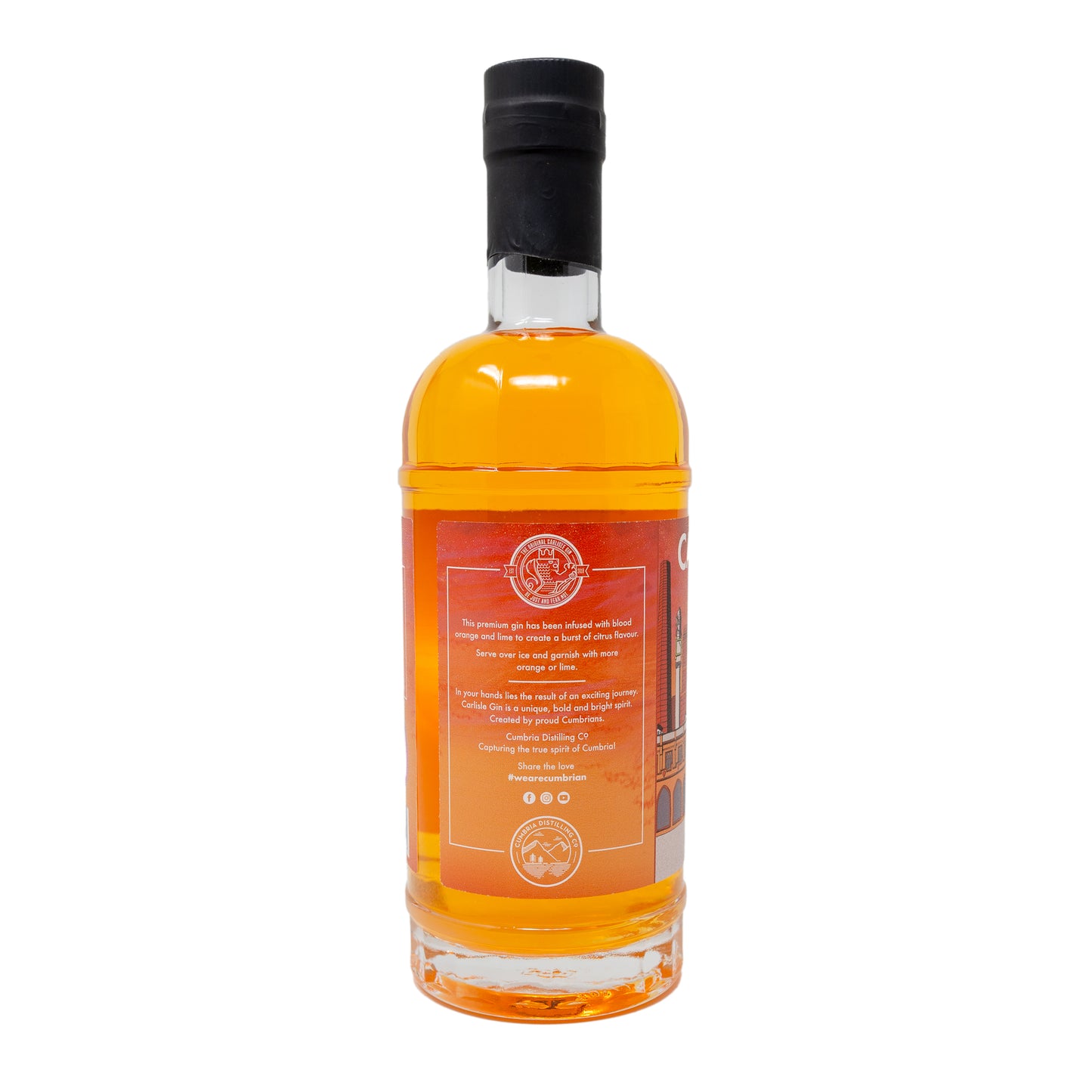 Cumbria Distilling Co - Carlisle Gin - Blood Orange & Lime Gin - 2 Sizes