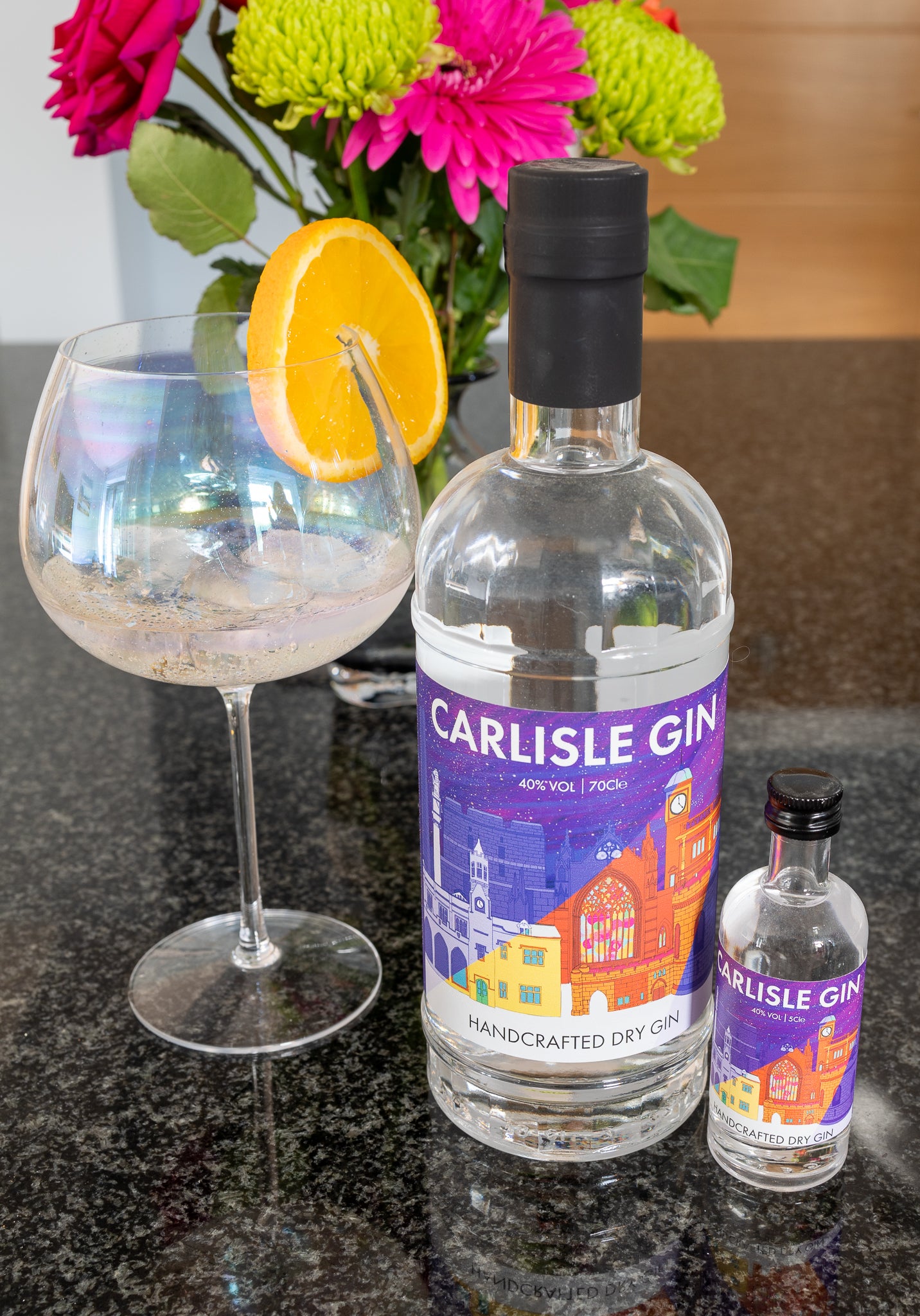Cumbria Distilling Co Carlisle Gin - Handcrafted Dry Gin - 2 Sizes
