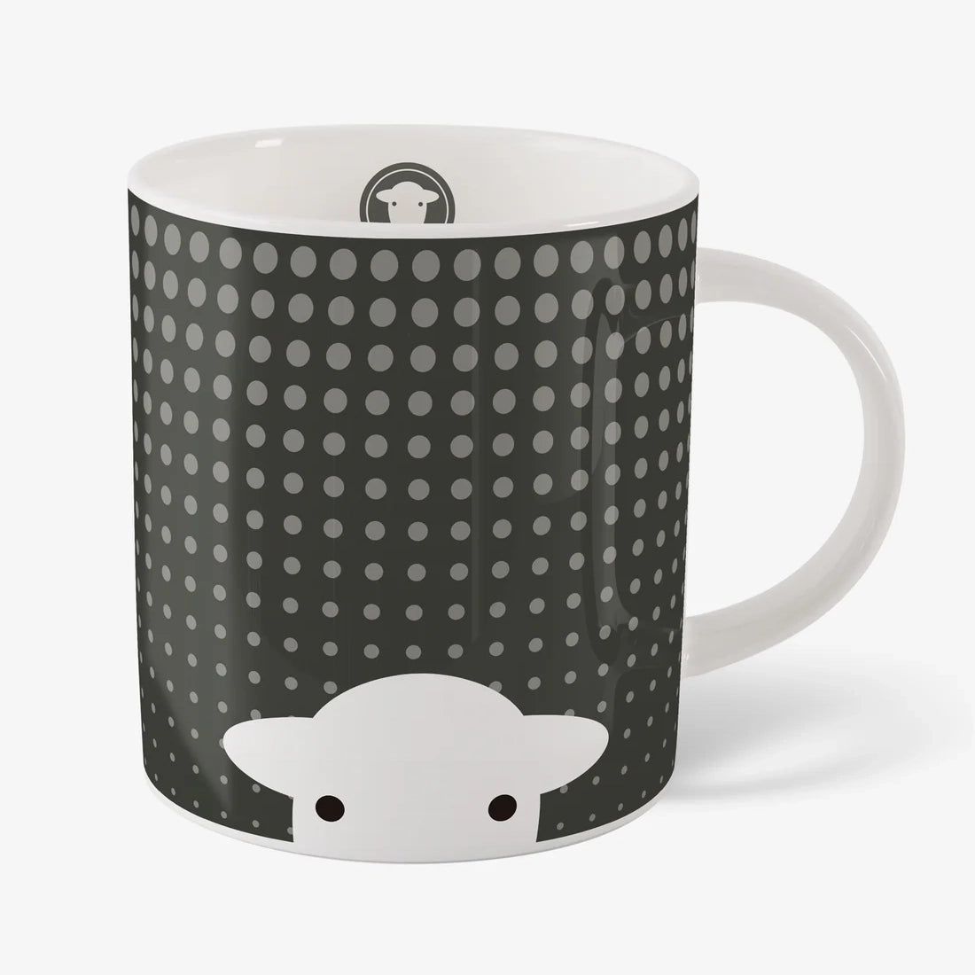 Herdy Peep in the Rain Mug - Grey