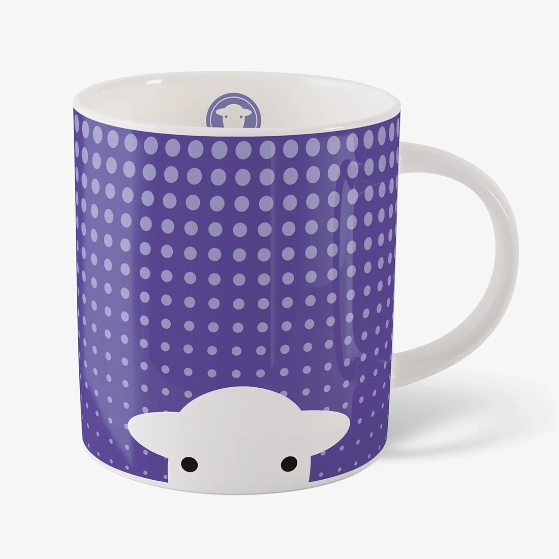 Herdy Peep in the Rain Mug - Purple