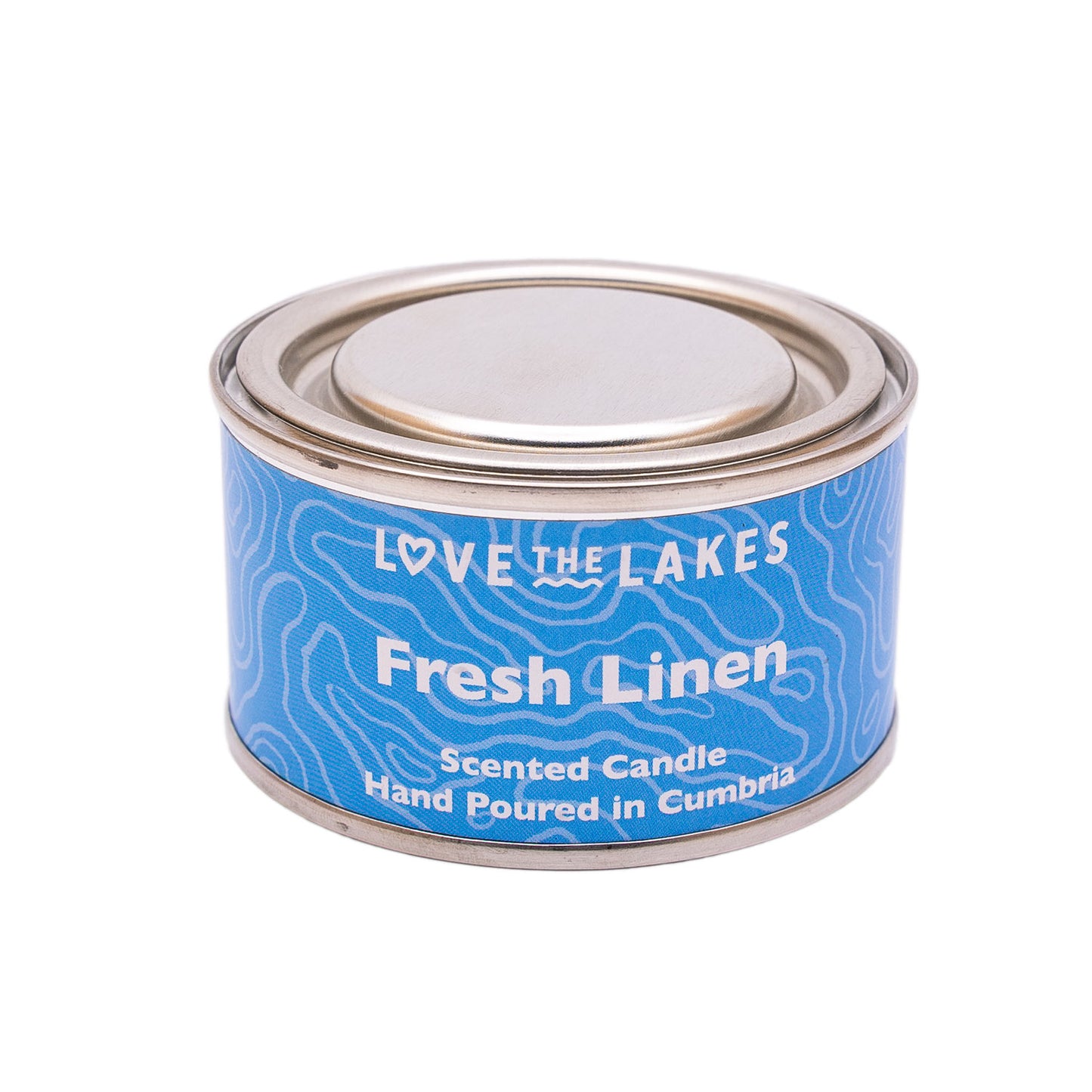 Love the Lakes Fresh Linen Candle Tin - Available in Two Sizes
