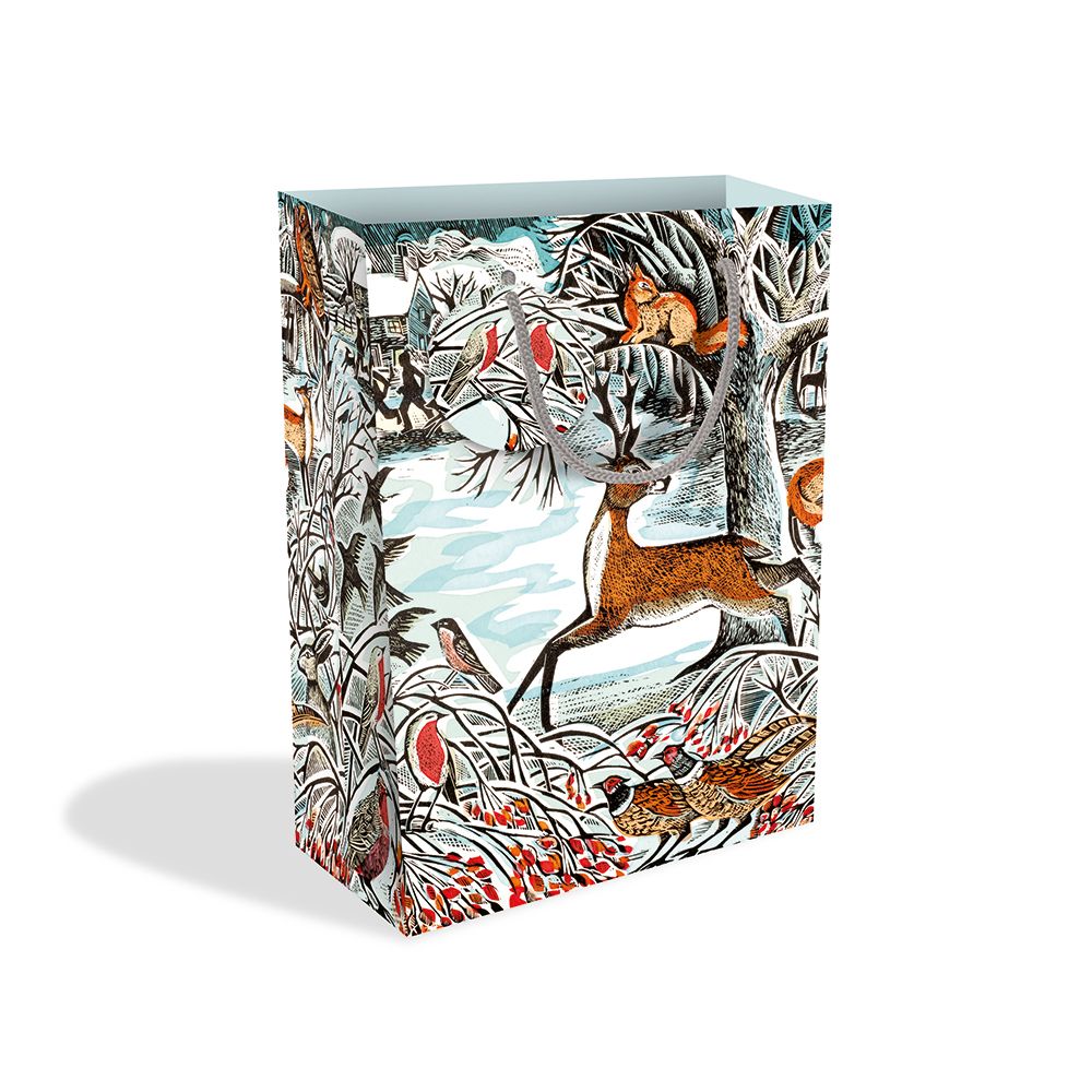 Winter Woodland Large Christmas Gift Bag