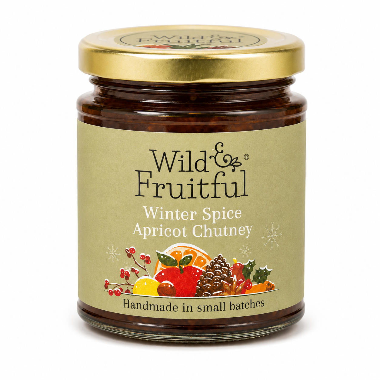 Wild and Fruitful Winter Spice Apricot Chutney 210g