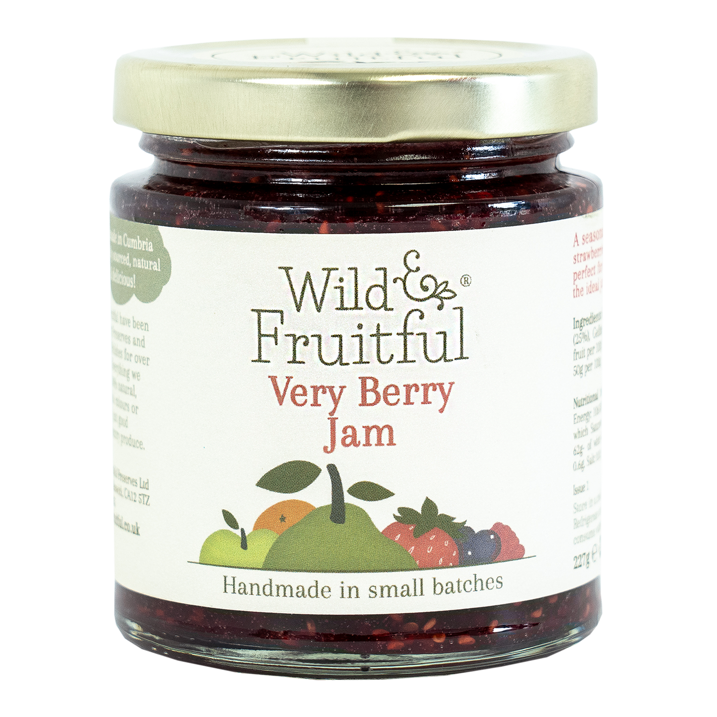 Wild and Fruitful Very Berry Jam - 227g