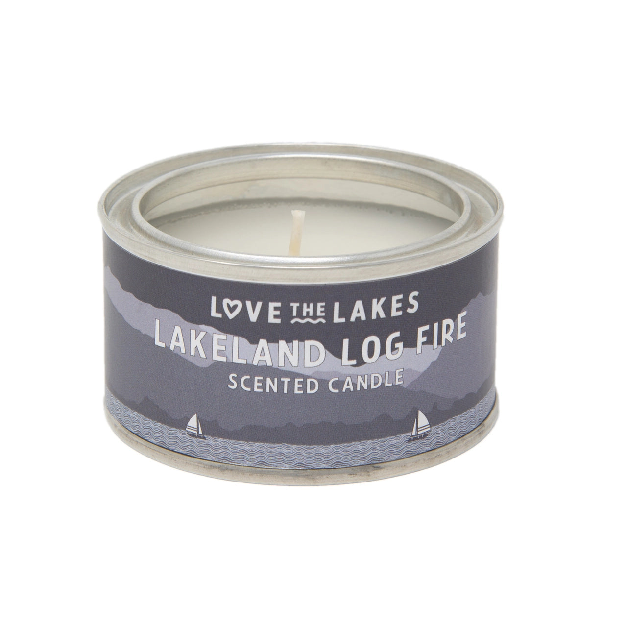Love the Lakes Lakeland Log Fire Candle - 3 sizes