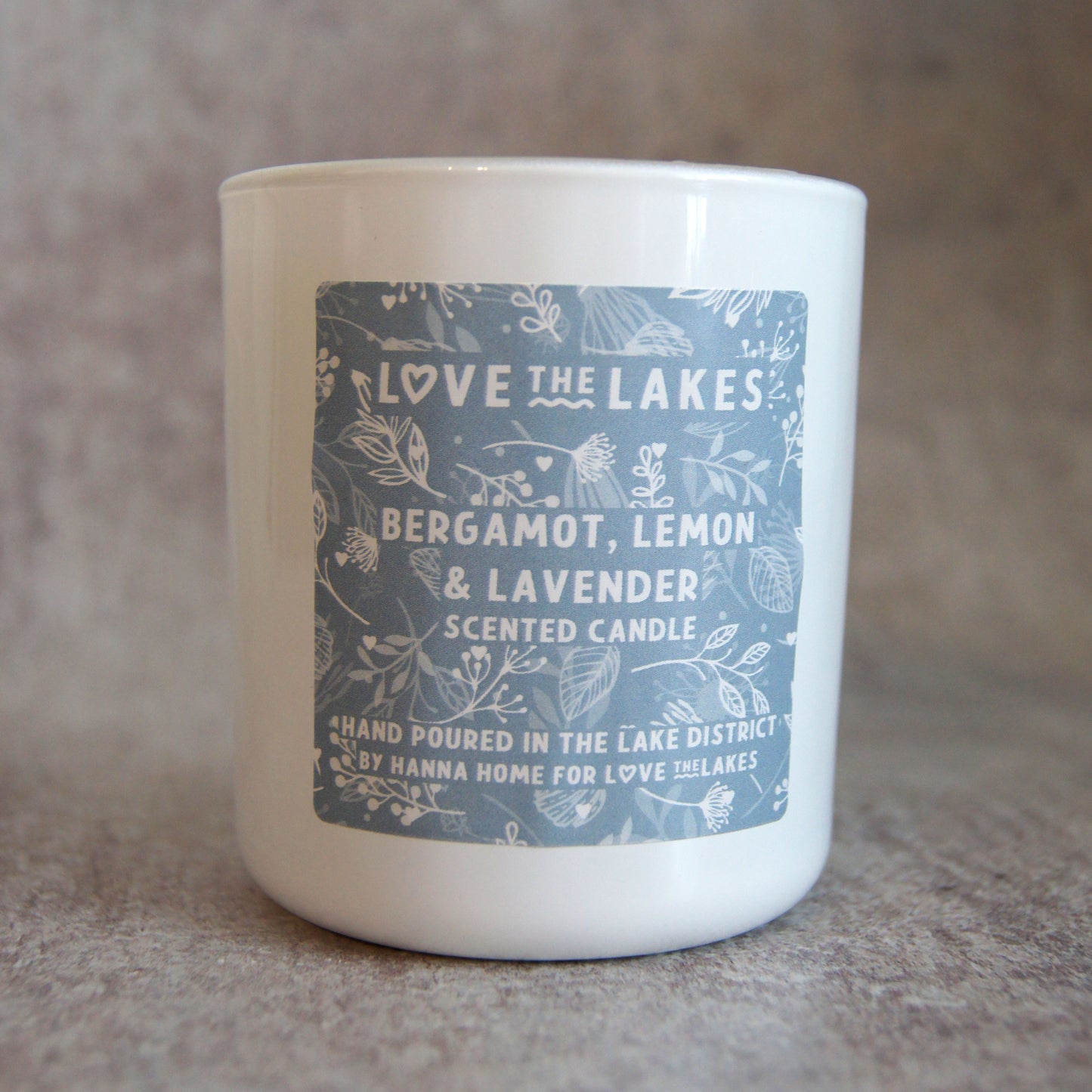 Bergamot, Lemon & Lavender Scented Soy Wax Candle Jar