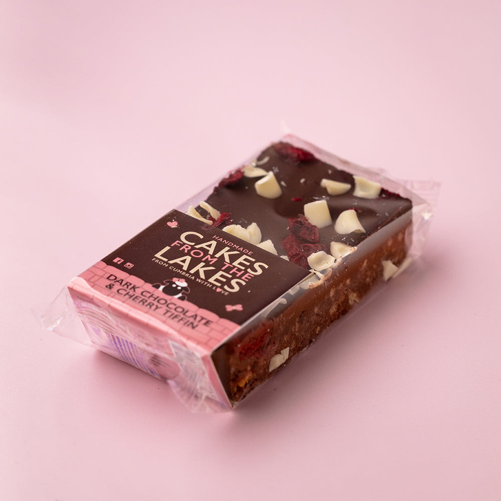 Cakes from The Lakes Dark Chocolate & Cherry Tiffin Sharing Slab