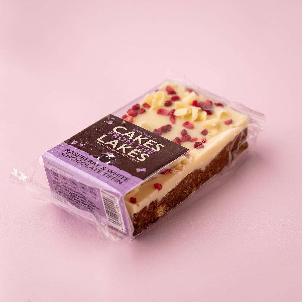 Cakes from The Lakes Raspberry & White Chocolate Tiffin Sharing Slab