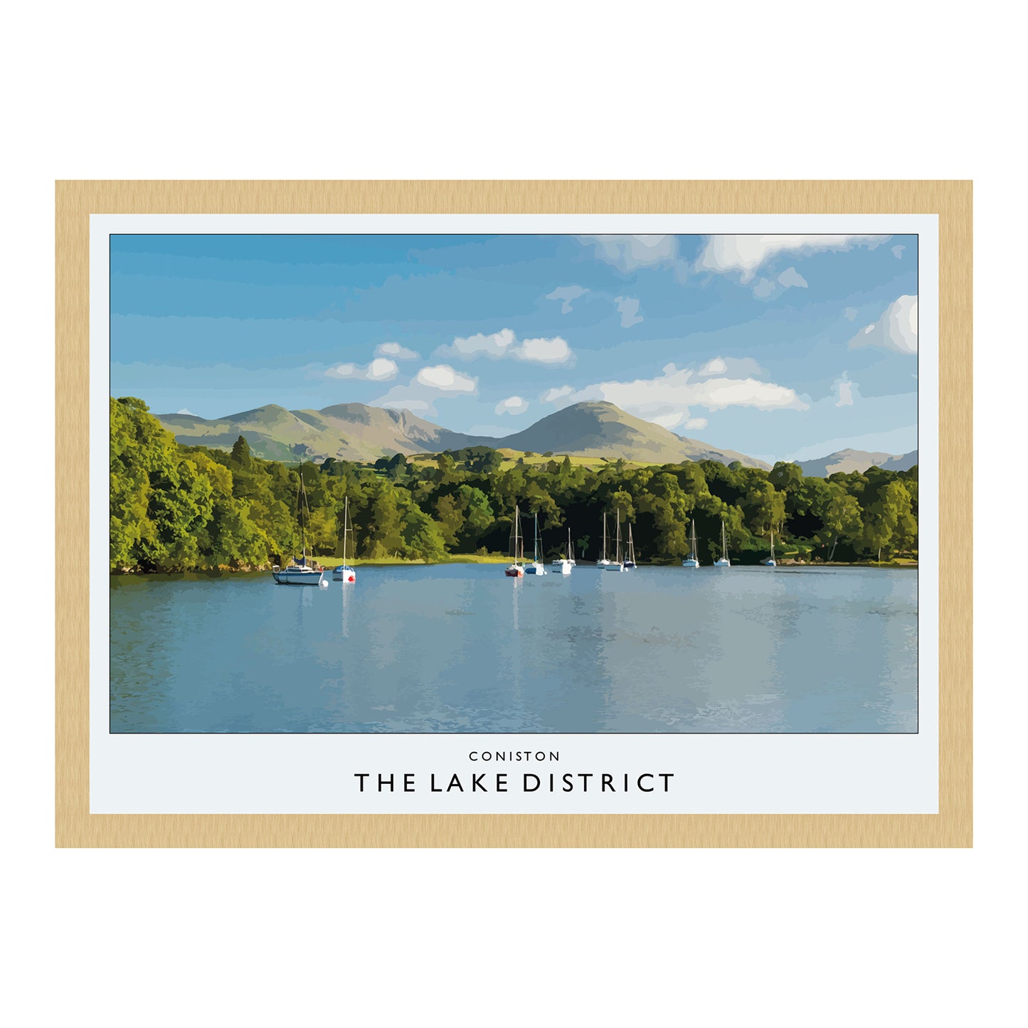 Love the Lakes Coniston A3 Poster