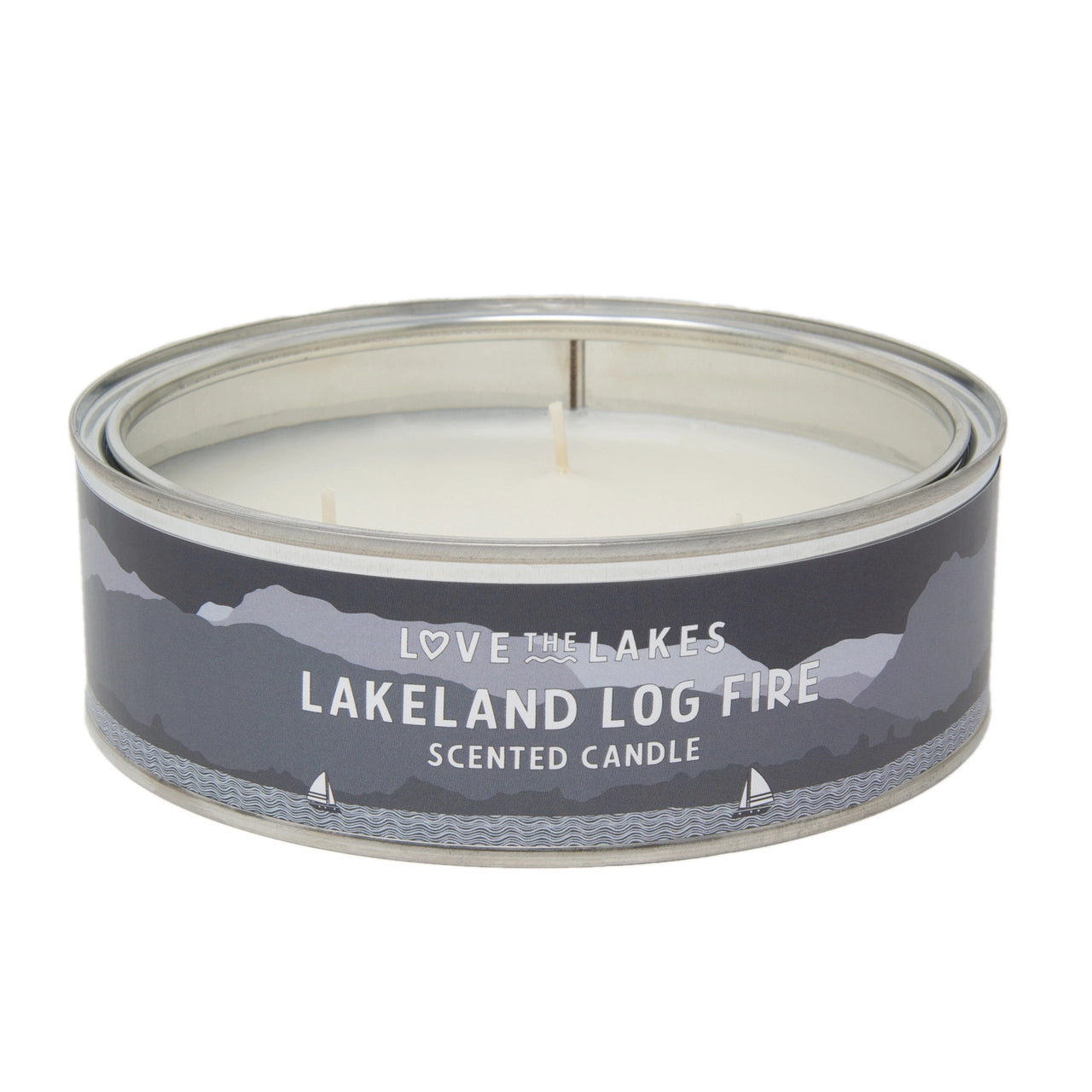 Love the Lakes Lakeland Log Fire Candle - 3 sizes