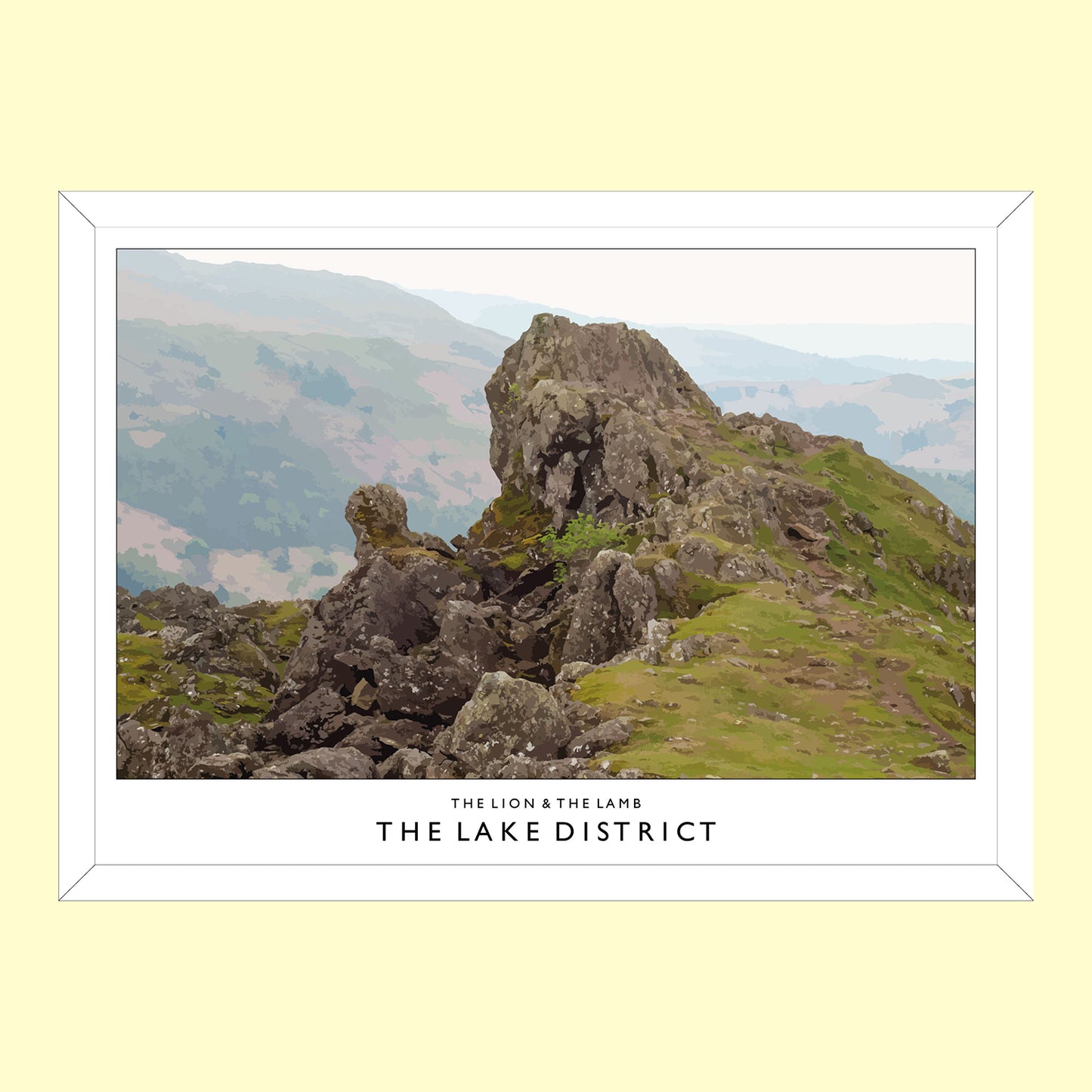 Love the Lakes - The Lion & The Lamb A3 Poster