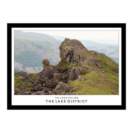 Love the Lakes - The Lion & The Lamb A3 Poster