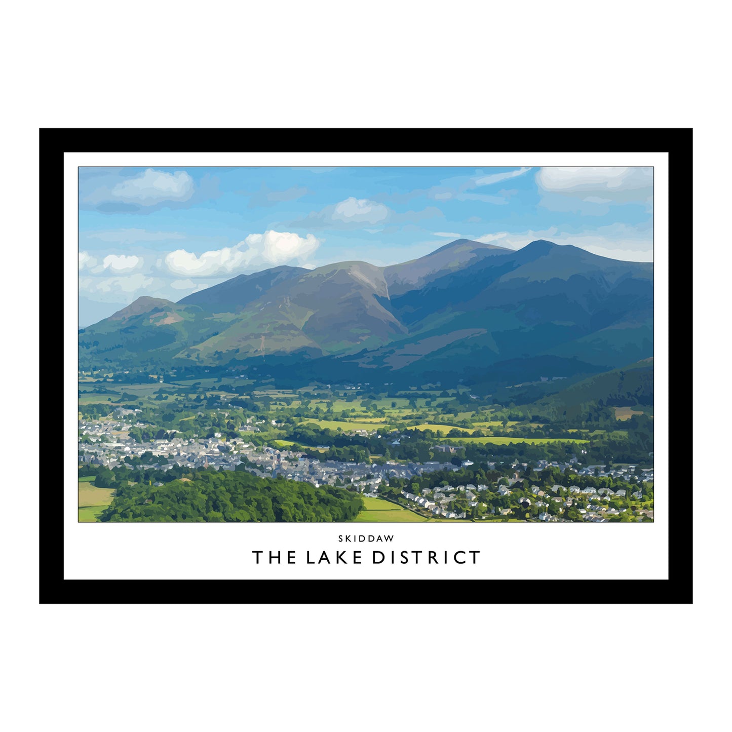 Love the Lakes Skiddaw A2 or A3 Poster