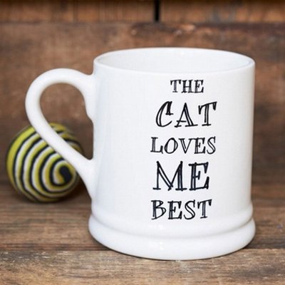 The Cat Loves Me Best Mug