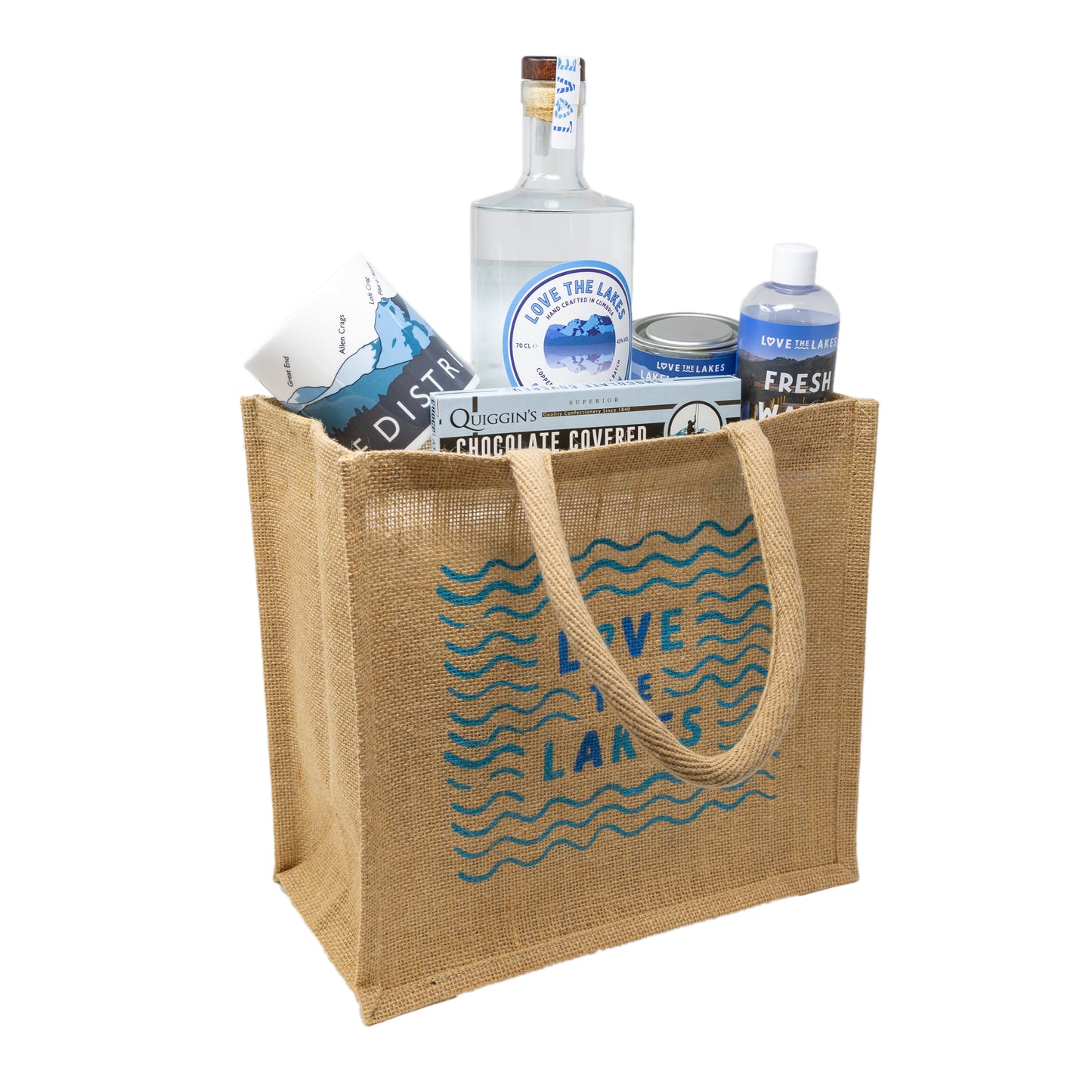 Love the Lakes Medium Jute shopper bag