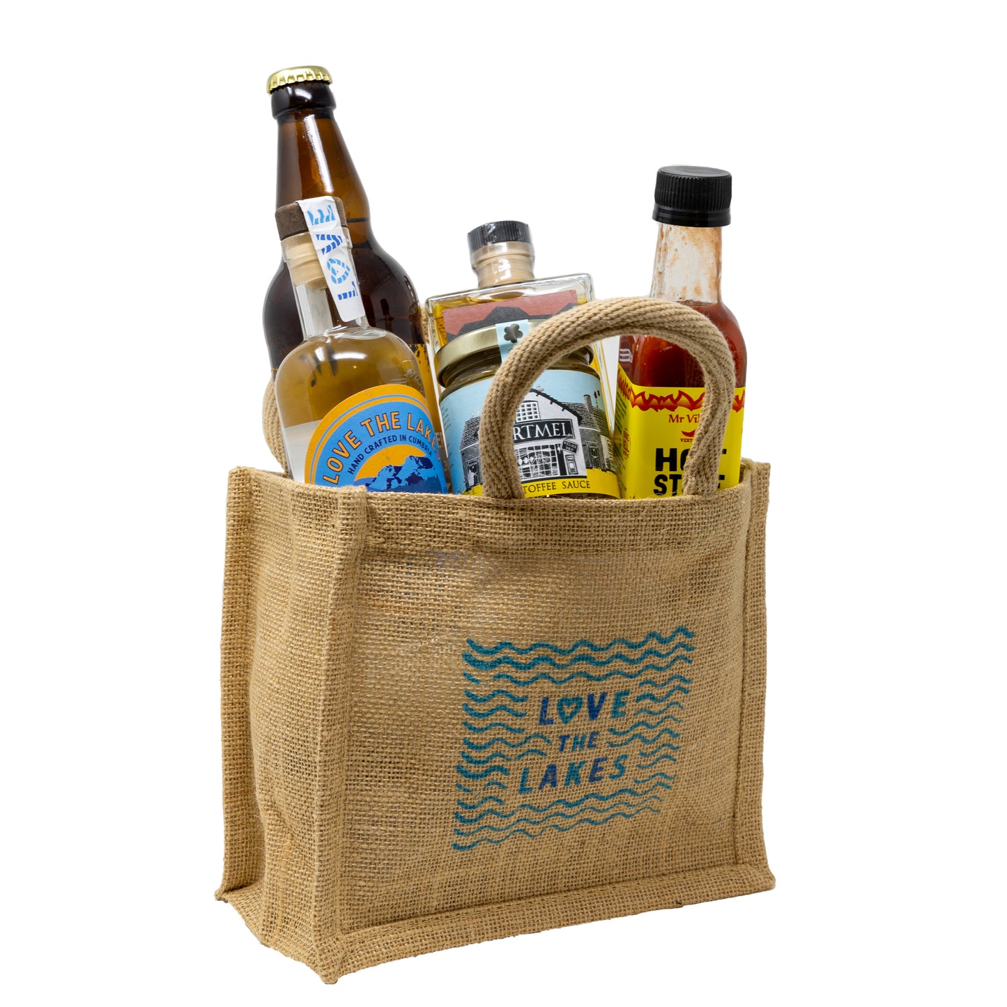 Love the Lakes Small Jute shopper bag