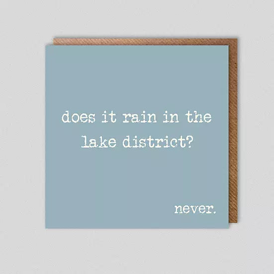 Dolly & Doug Rain In The Lake District Card