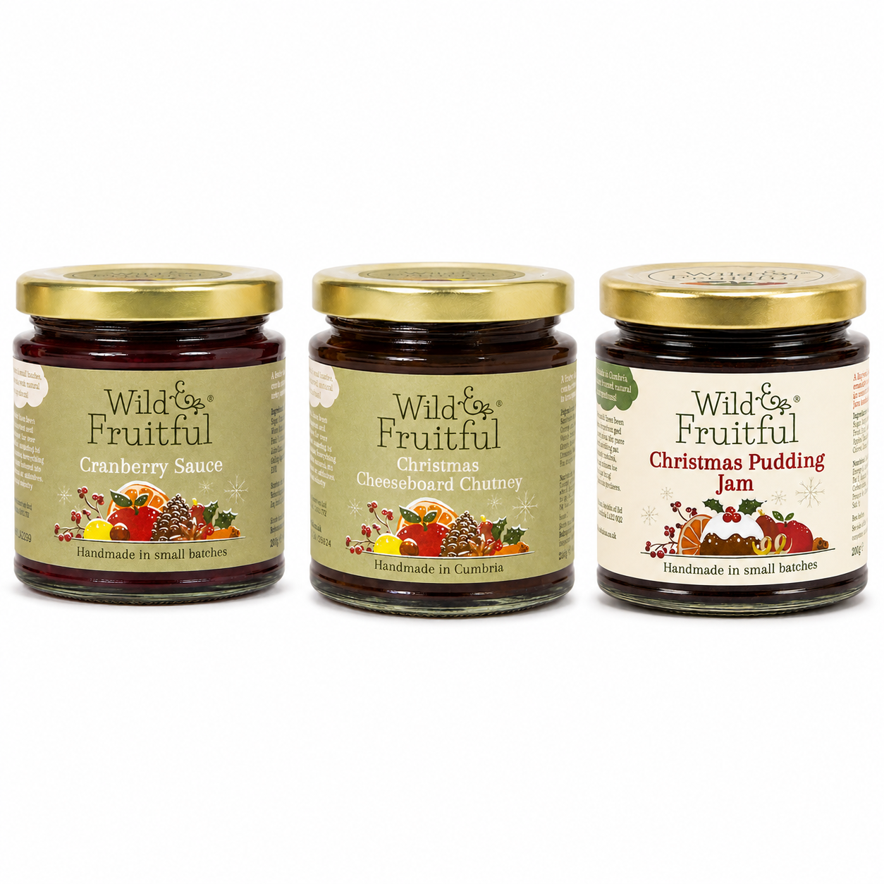 Wild & Fruitful Christmas 3 Jar Gift Set