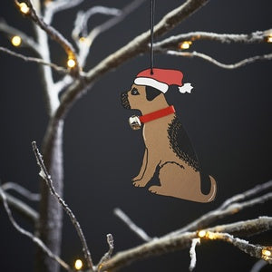 Border Terrier Tree Decoration