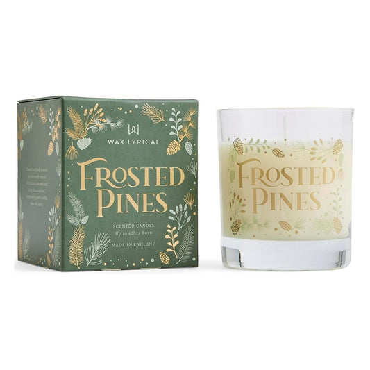 Wax Lyrical Frosted Pines Candle Jar in Festive Gift Box