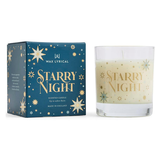 Wax Lyrical Starry Night Candle Jar in Festive Gift Box