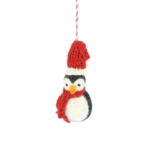 Penguin with Scarf Decoration