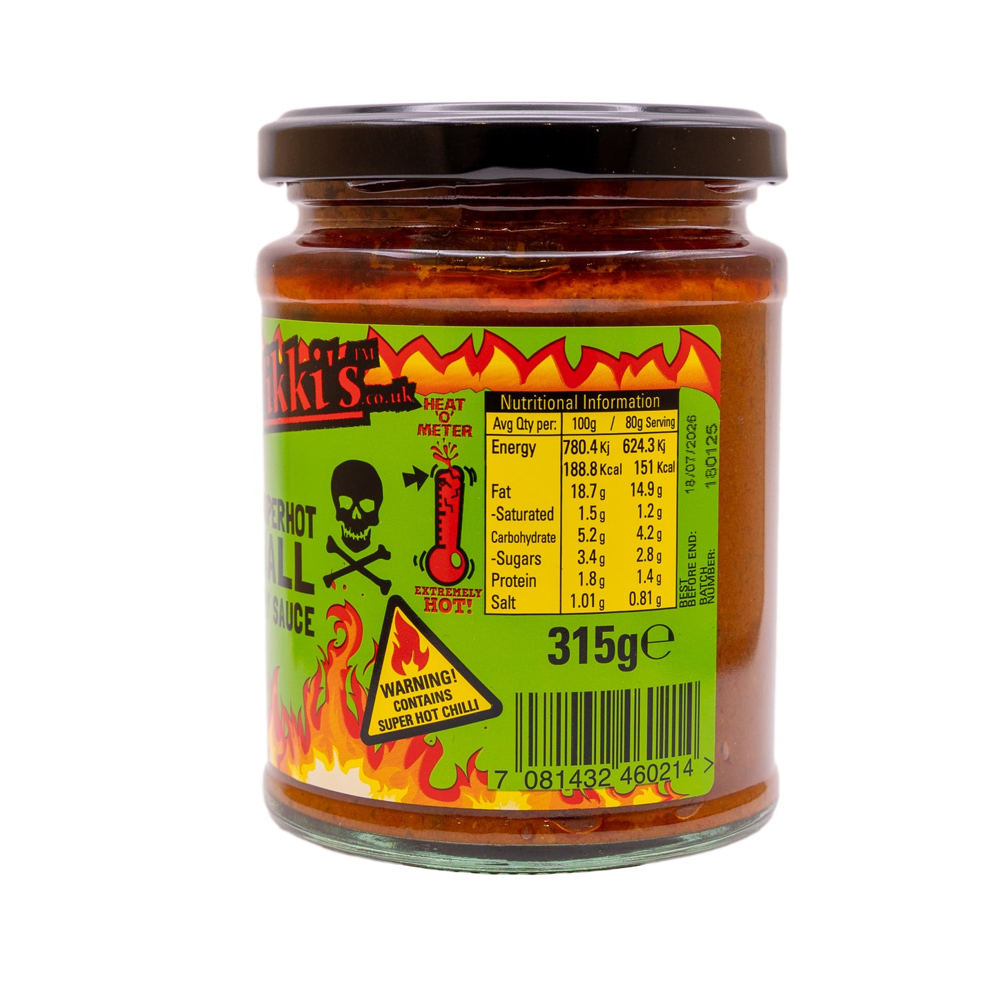 Mr Vikki's UK Superhot Phall Curry Sauce 315g