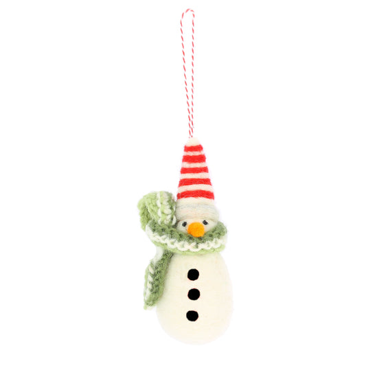 Snowman with Scarf Decoration