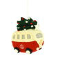 Red Christmas Camper Van Decoration