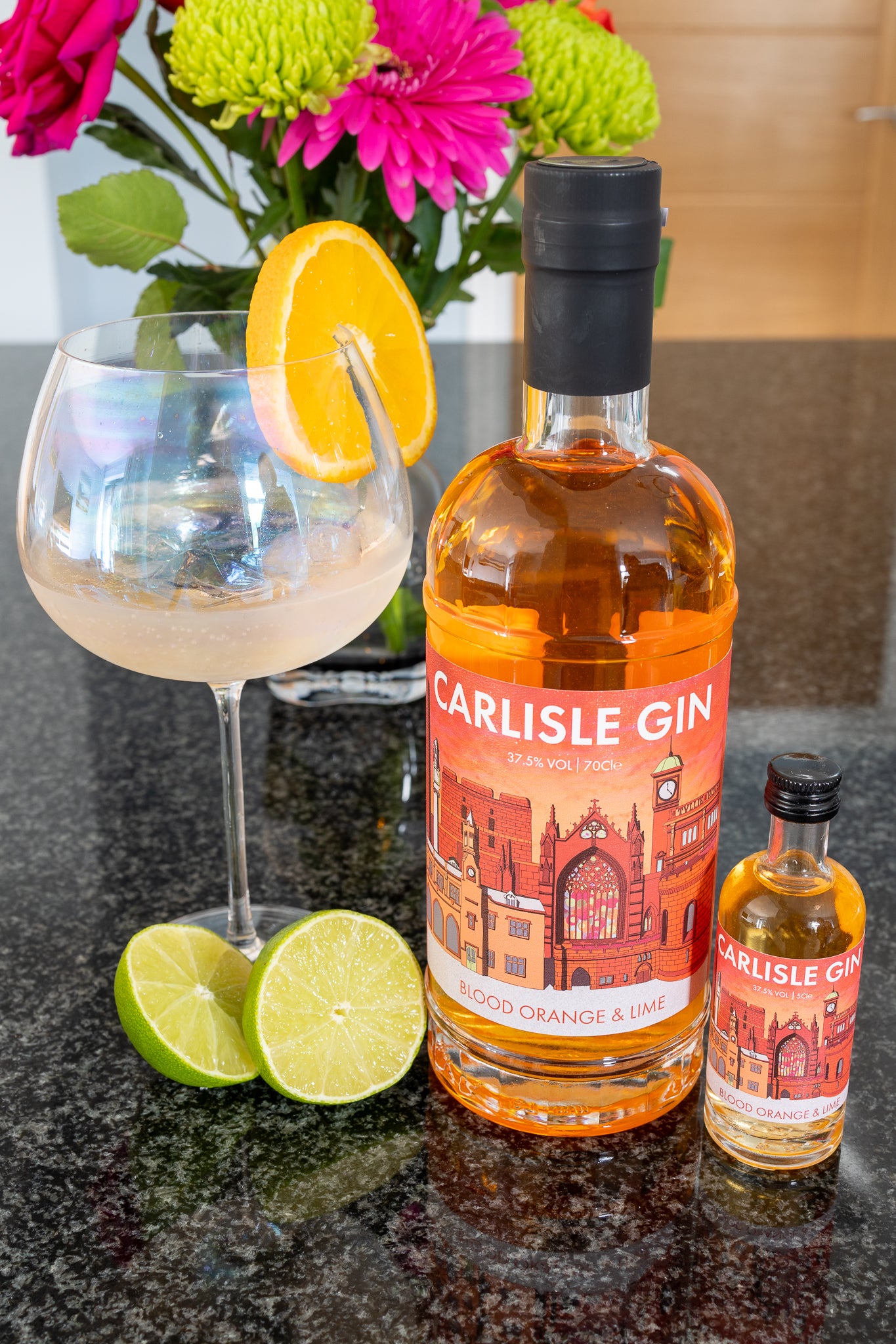 Cumbria Distilling Co - Carlisle Gin - Blood Orange & Lime Gin - 2 Sizes