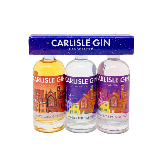 Cumbria Distilling Co - Carlisle Gin Miniature Gift Pack 3 x 5cl