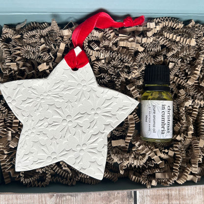 Cornucopia Christmas Clay Hanging Diffuser Gift Set