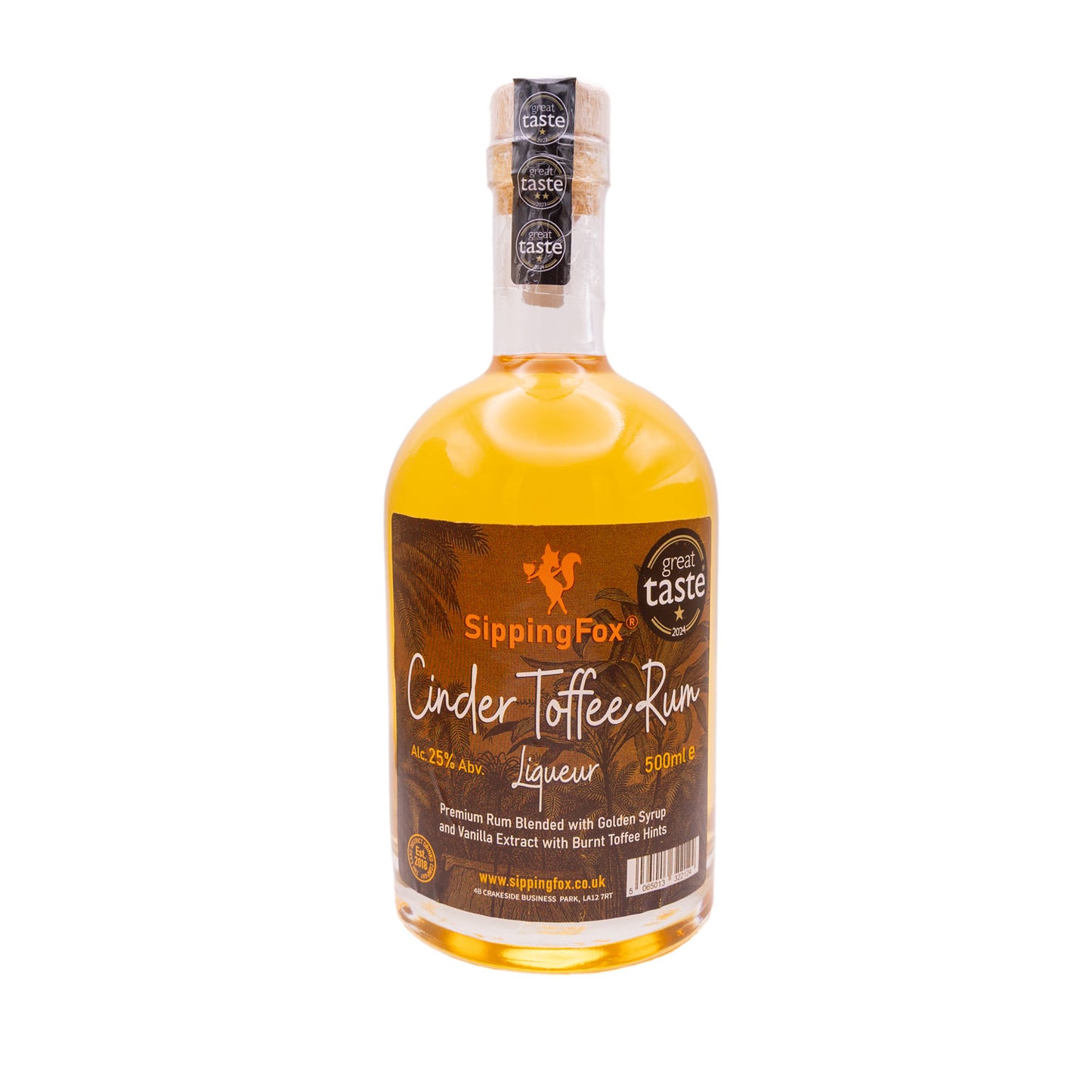 SippingFox Cinder Toffee Rum Liqueur