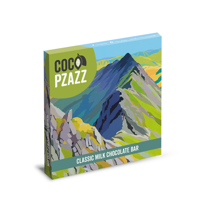 Coco Pzazz Striding Edge Classic Milk Chocolate Bar 80g