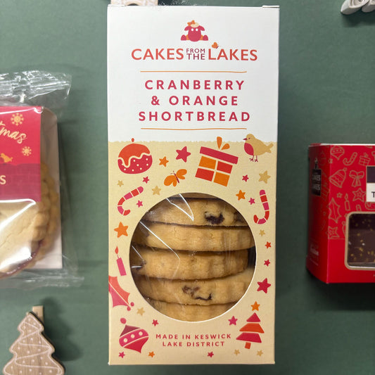 Cakes from The Lakes Cranberry and Orange Shortbread