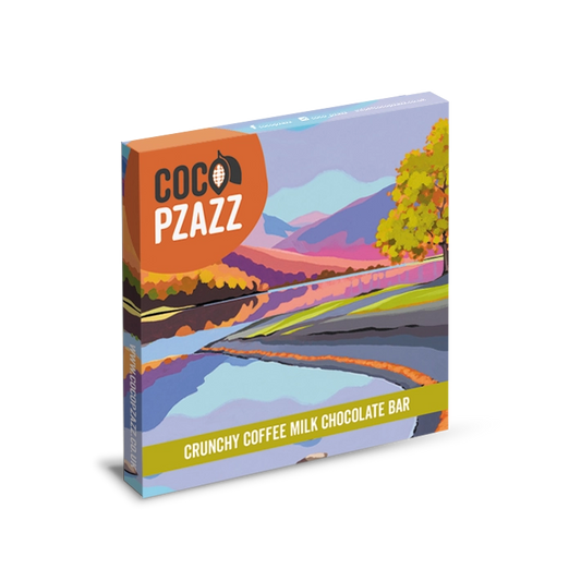 Coco Pzazz Coniston Crunchy Coffee Milk Chocolate Bar 80g