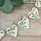 Cornucopia Holly Christmas Garland – Handmade Clay Heart Decoration