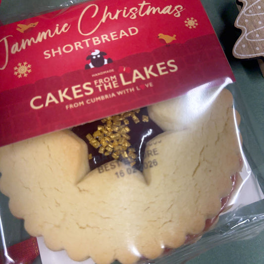 Cakes from The Lakes Jammie Christmas Shortbread