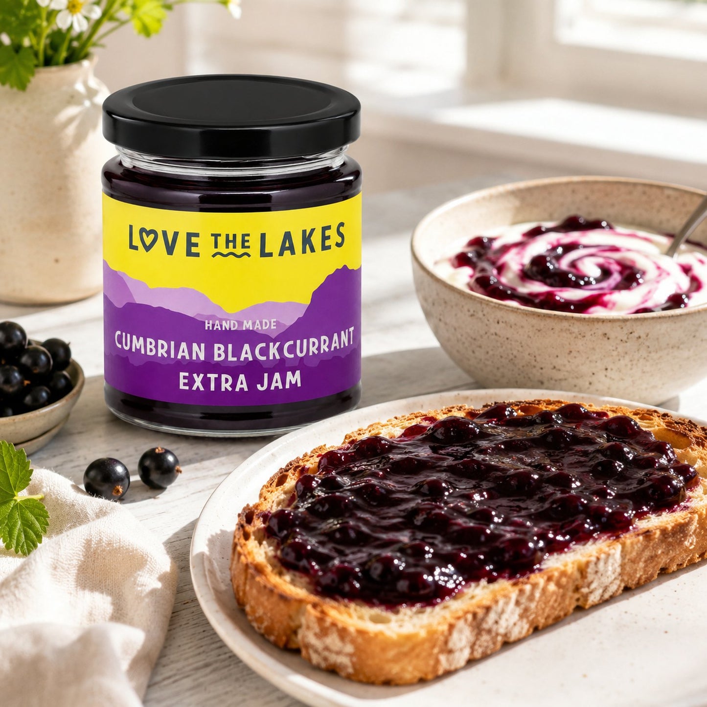 Love the Lakes Blackcurrant Extra Jam 227g