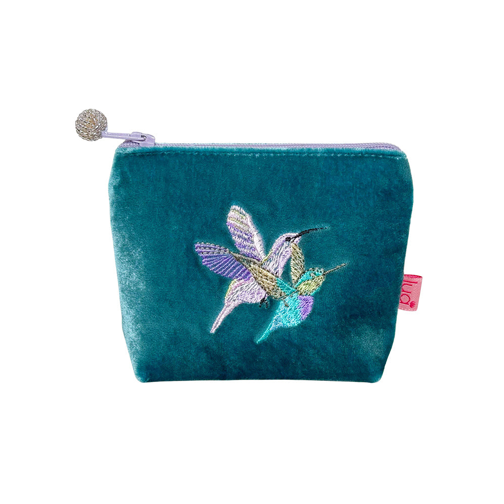 Hummingbird Velvet Mini Purse