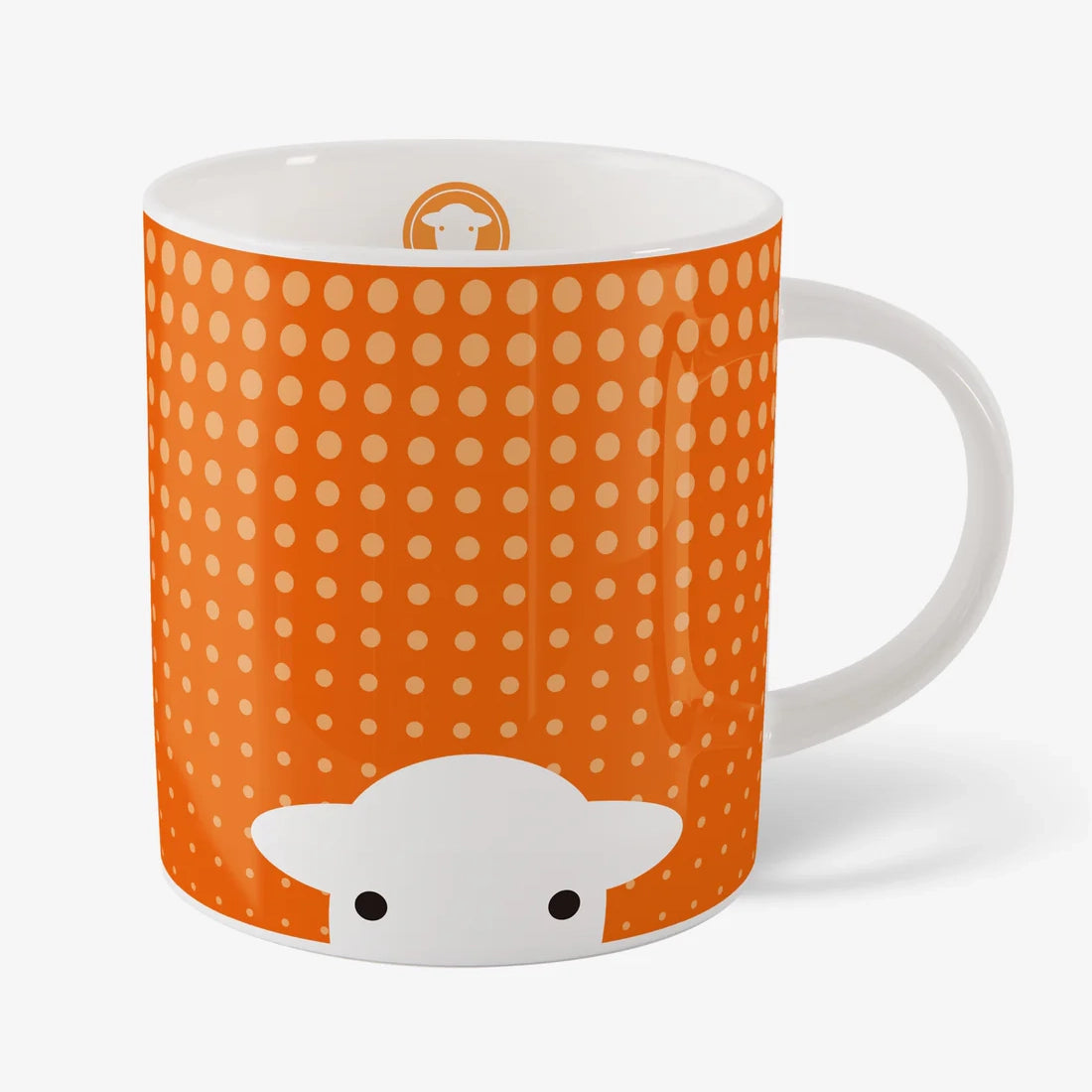 Herdy Peep in the Rain Mug - Orange