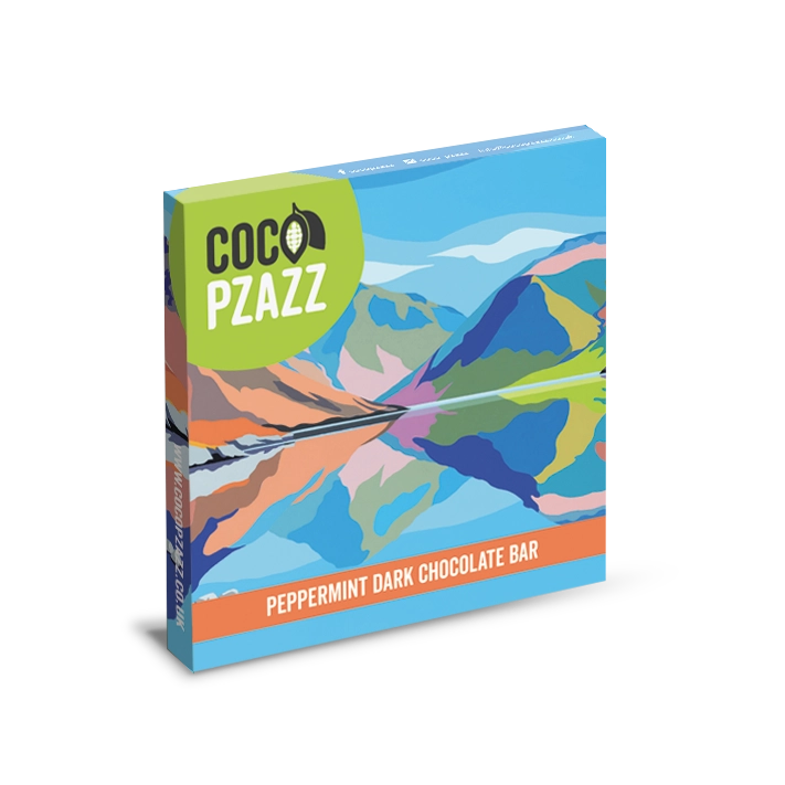 Coco Pzazz Wast Water Peppermint Dark Chocolate Bar 80g
