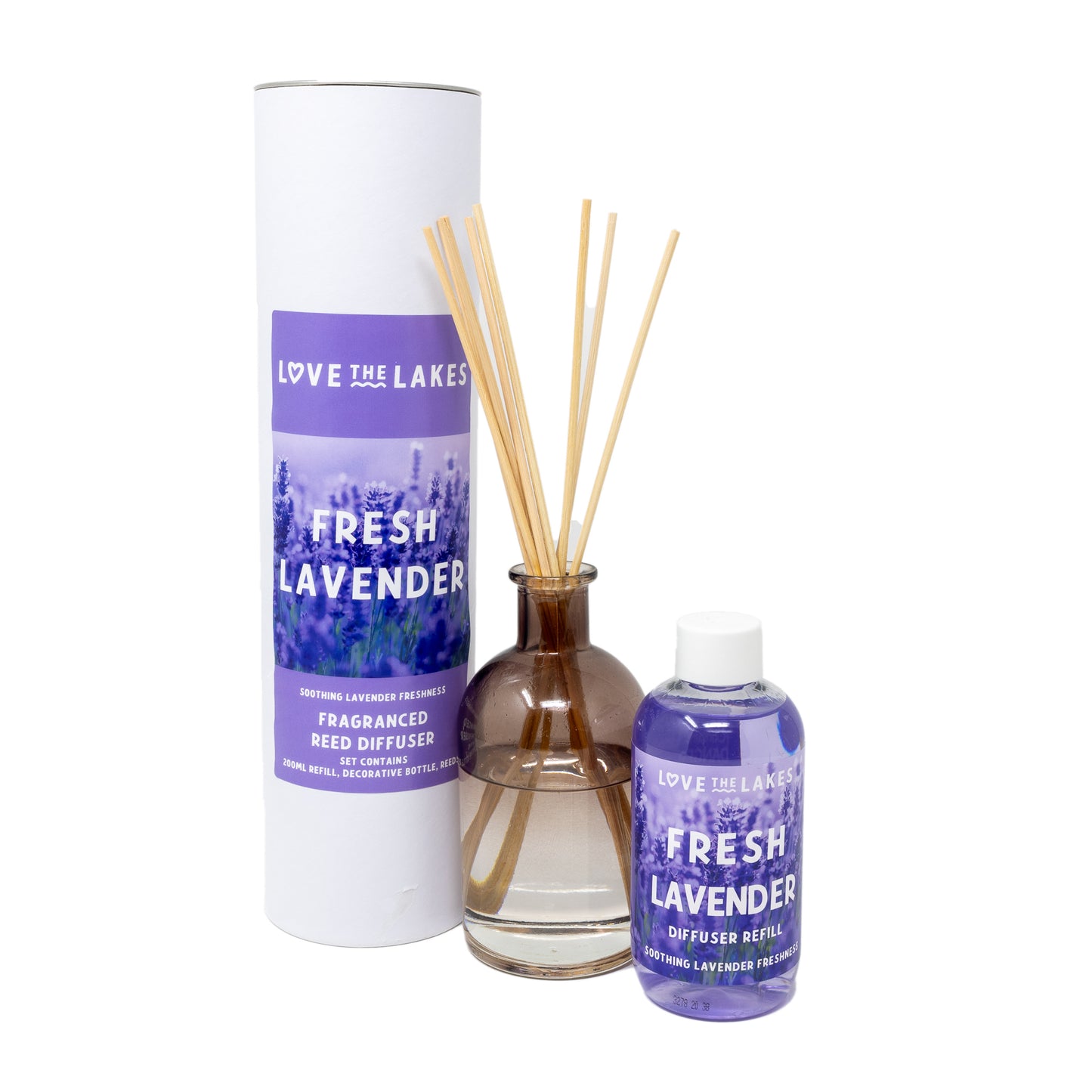 Love the Lakes Fresh Lavender Reed Diffuser Gift Set