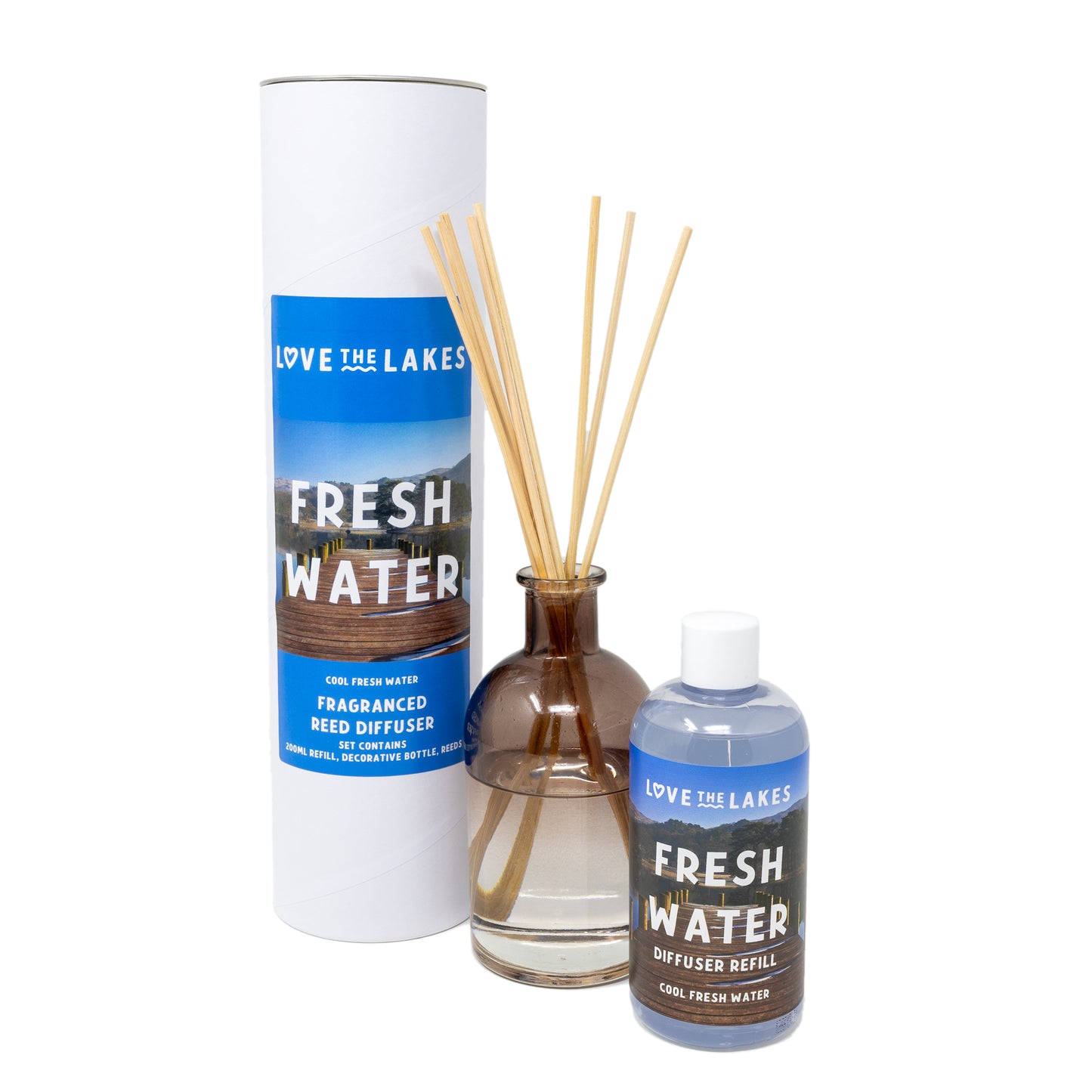 Love the Lakes Fresh Water Reed Diffuser Gift Set
