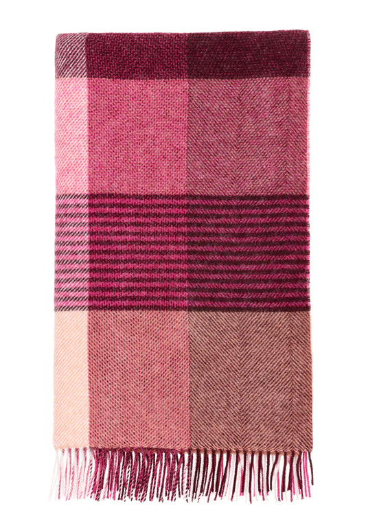 Bronte by Moon Lindley Raspberry Throw Blanket
